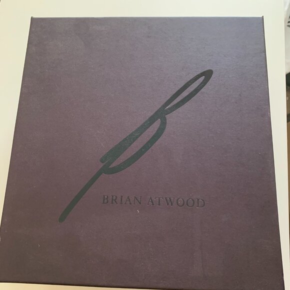 NIB Brian Atwood Rose Gold Metallic Stiletto Sandals - Picture 8 of 8